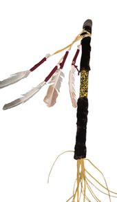 Shaman stick with large crystal