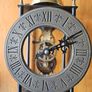 Vintage Tempus Fugit Skeleton Wall Clock Franz Hermle Movement Made In Germany Image 4