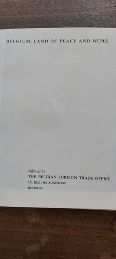 Belgium Land Of Peace and Work
