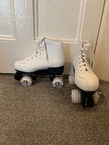 White Roller Skates, Size 37/4