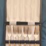 Set 6 Vintage Dessert Forks Image 2