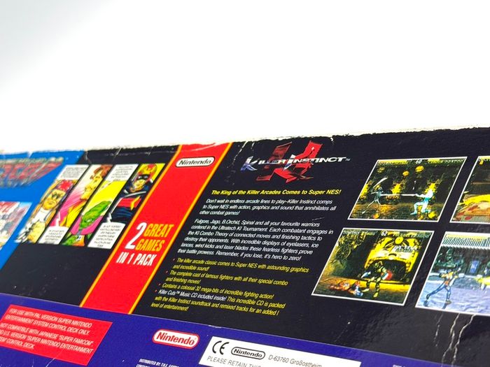 Killer Instinct and F-Zero Super Nintendo Twin Pack Boxed - Rare