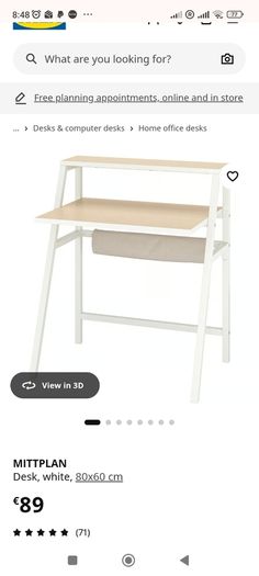 Ikea Mittplan Desk