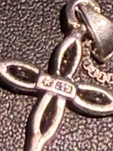 Silver chain cross