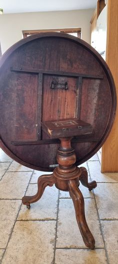 Mahogany tilt top table