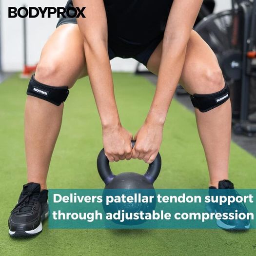 Patella Tendon Knee Strap 2 Pack, Knee Pain Relief Support Brace For Hiking, Soccer, Basketball, Running, Jumpers Knee, Tennis, Tendonitis, Volleyball & Squats