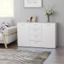Sideboard White 120x35,5x75 cm Chipboard Image 5