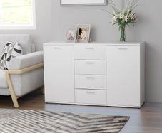 Sideboard White 120x35,5x75 cm Chipboard