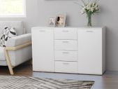Sideboard White 120x35.5x75 cm Chipboard