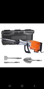 Jack Hammer Demolition Concrete Breaker Electric Hammer 4 Chisel Bits