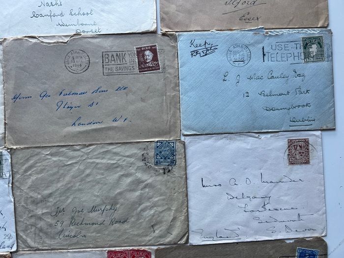 Irish 1930s 1940s Envelopes WW2 era 20 covers