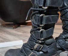 Vintage 2001 New Rock Boots, Size 40