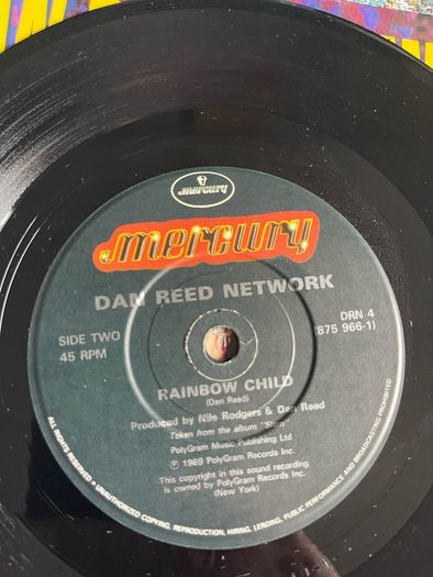 Dan reed network. Stardate 1990 picture sleeve vinyl record single in vg+ condition