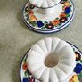 Set of 2 Candle holder 5.5 x 12 cm (1739501) Golden Summer Royal Copenhagen Faience Image 8