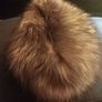 Silver fox hat with lamb leather, D18 post 7e Image 5