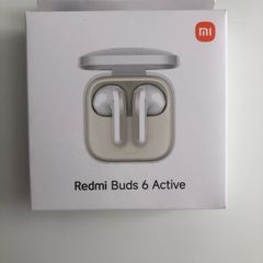 Xiaomi Redmi Buds 6 Active In-Ear Headphones, Bluetooth 5.4, Up to 30 Hours Battery Life, 14.2 mm Dynamic Driver, IPX4 Water Protection, Phone Call Noise Reduction, White