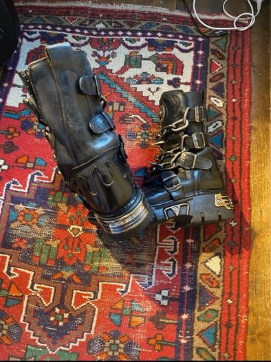 New Rock Reactor Leather boots