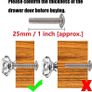 25Pcs Crystal Door Knob, 30MM Diamond Drawer Knobs Crystal Door Handles Diamond Pulls for Home Kitchen Office Chest Cabinet Drawer Image 5