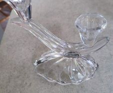 Imperlux West Germany 24% lead crystal candelabras Double candlesticks