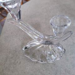 Imperlux West Germany 24% lead crystal candelabras Double candlesticks