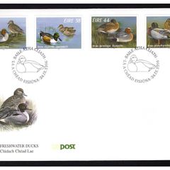 1996 Ireland Fauna & Flora: Freshwater Ducks Commemorative Stamps An Post First Day Cover (FDC)