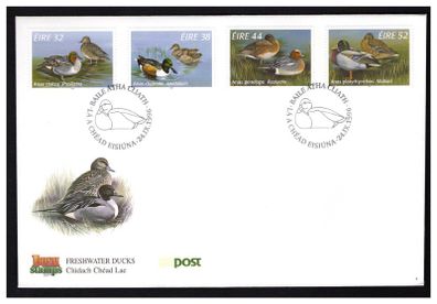 1996 Ireland Fauna & Flora: Freshwater Ducks Commemorative Stamps An Post First Day Cover (FDC)