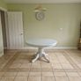 Beautiful Greige Wood Extending Kitchen Table (Table Only) Image 3