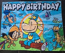 Dogman birthday banner.