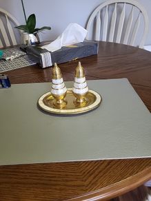 Vintage condiment set brass