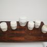 20th Century Set of 6 Antique Cream Pottery Storage Jars, 1900s. Image 4