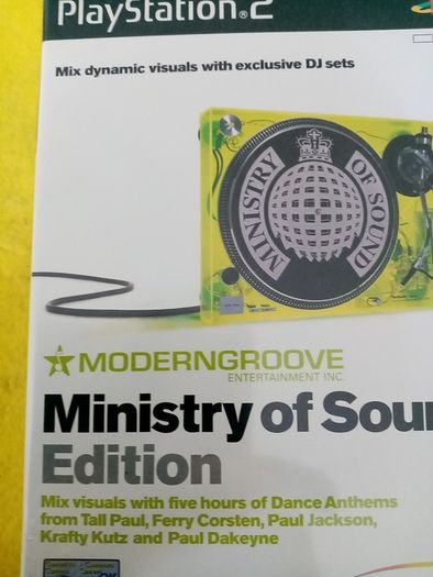 Moderngroove Minister of Sound Edition PlayStation  2 Ps2 Games Original