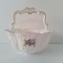 Vintage Queen's Porcelain Basket Hand Painted Staffordshire fine bone china Made in England Image 3