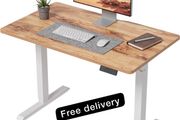 100 x 60cm Sit Stand Electric Home Office Desk with Memory Smart Pannel