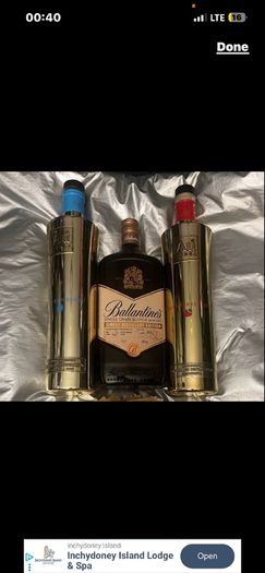Decorative or collectible empty bottles vodka  whisky, gin, Irish whiskey Connemara whiskey Jameson powers ballantines Johnnie walkers TEELING disaronno Irishman Hennessy Drumshanbo Gunpowder Irish Gin vodka whiskey empty Bottle Jack Daniels Bombay sapphi