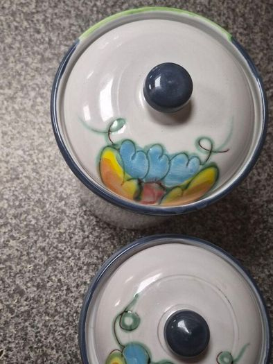 Vintage Terracotta kitchen Canister Set