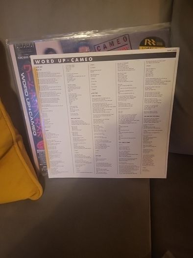 Cameo Word up japanese press vinyl