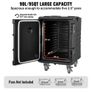 Insulated Food Pan Carrier, 95 Qt Hot Box for Catering, Food Box Carrier with Buckle, Front Loading Food Warmer with Handles, End Loader with Wheels for Restaurant, Canteen Image 3