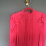 Zadig voltaire Bright pink ruffled long sleeve dress Image 7