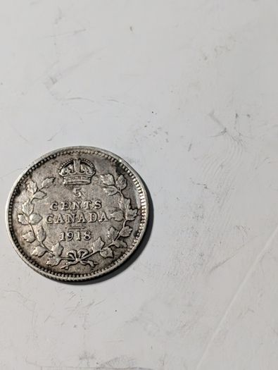 Canada silver 5 cent 1918