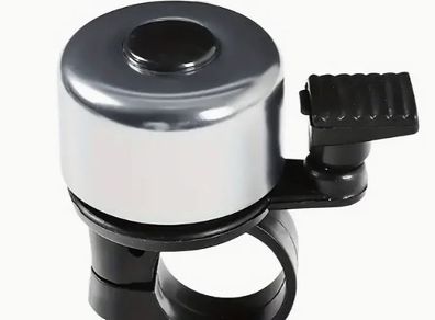 Loud & Clear Alloy Silver Bike Bell - Easy Install, new.