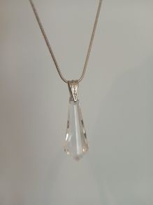 ladies silver costume chain & pendant