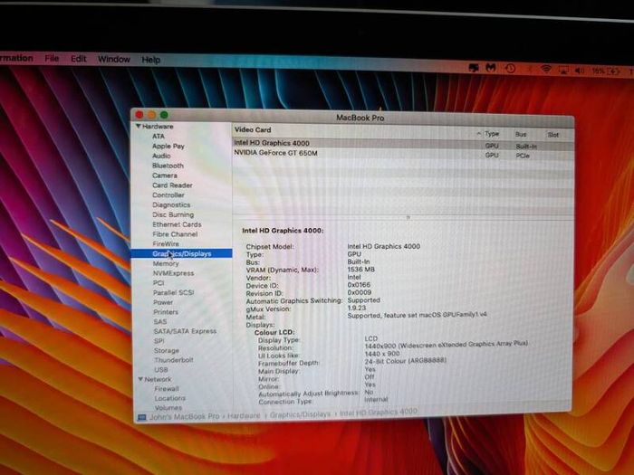 Apple MacBook Pro 15" Mid 2012