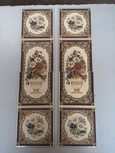 art nouveau style wall tiles