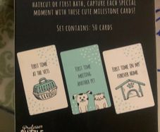 New Pet Milestone Cards
