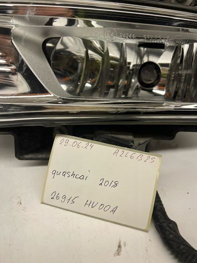 Nissan Qashqai 2018 Front Fog Light 26915 Hv00a Left Fog Light Bracket A2l6b2s