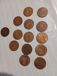 old irish pennies