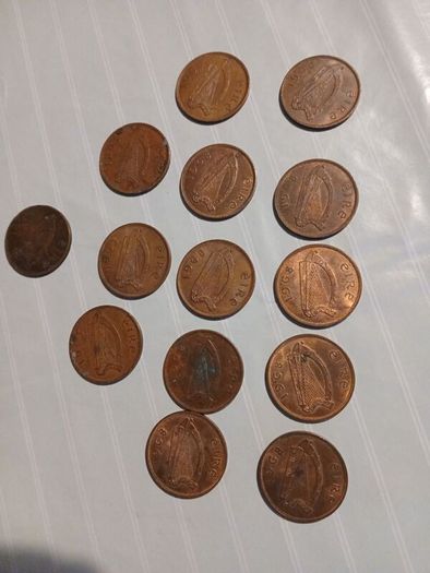 old irish pennies