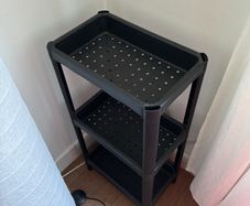 Plastic shelves
