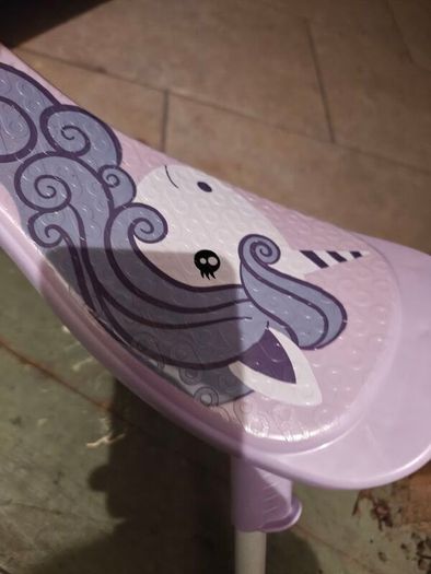 Foldee Lilac Unicorn Ride On, foldable trike, tricycle