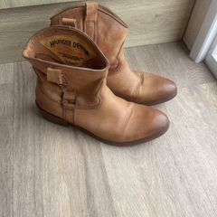 Vintage Tommy Hilfiger Denim 1985 Leather Cowboy Boots
